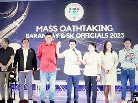 john dalipe|Newly elected village, SK officials inducted in Zamboanga City.